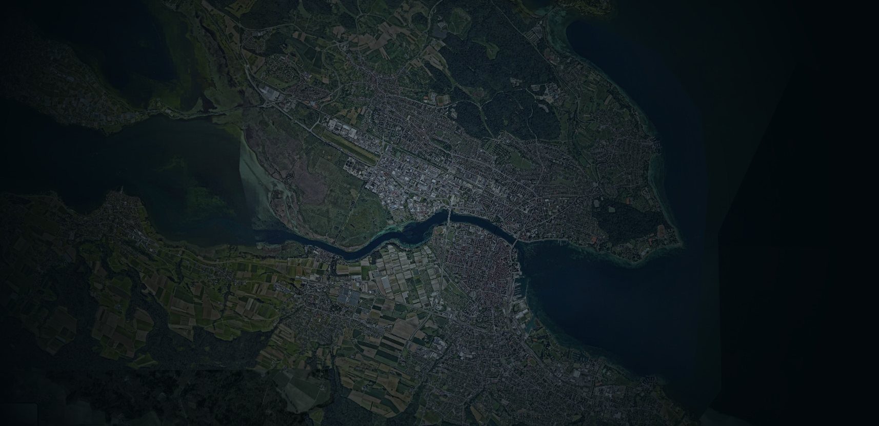 Karte von Konstanz am Bodensee – Einsatzgebiet von Taxi24